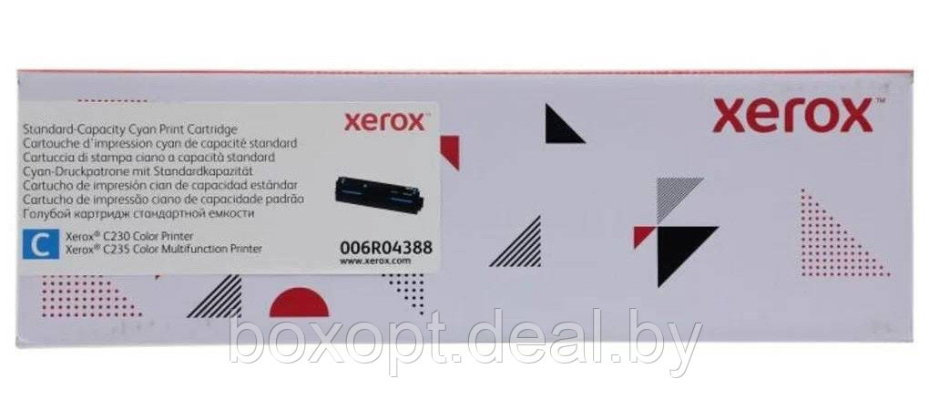 Картридж-тонер Xerox 006R04388 Cyan (Original) - фото 1 - id-p211038122