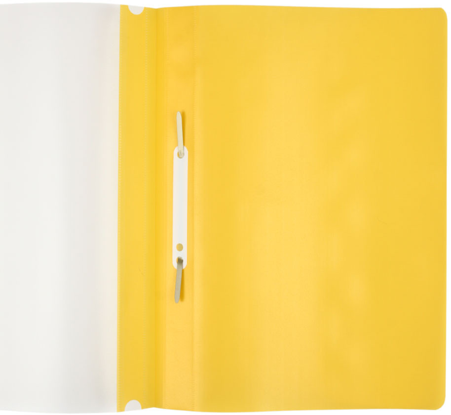 Папка-скоросшиватель пластиковая А4 Attache толщина пластика 0,15 мм, желтая