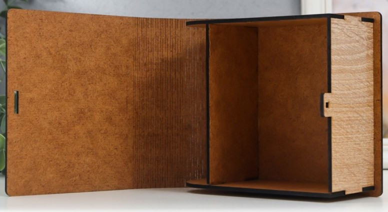 Шкатулка-книга деревянная «Котенок» 14*14 см, ассорти - фото 2 - id-p211039300