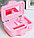 Шкатулка музыкальная пластмассовая механическая «Фотоаппарат-кошечка» 10,5*12,5*16 см, розовая, фото 2