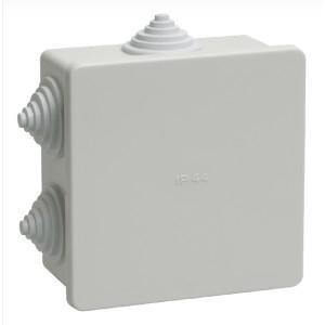 Iek UKO11-085-085-040-K41-44 Коробка КМ41235 распаячная для о/п 85х85х40 мм IP44 (RAL7035, 6 гермовводов) - фото 1 - id-p211049254