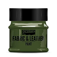 Краска для текстиля "Pentart Fabric & Leather paint", 50 мл, зеленая сосна