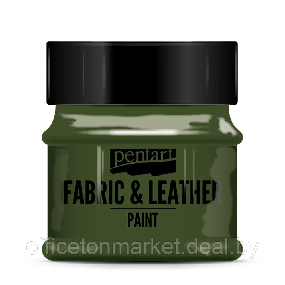Краска для текстиля "Pentart Fabric & Leather paint", 50 мл, зеленая сосна - фото 1 - id-p207922304