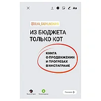 Книга "Из бюджета только кот. Книга о продвижении и прогревах в инстаграме", Оля Сабылинская