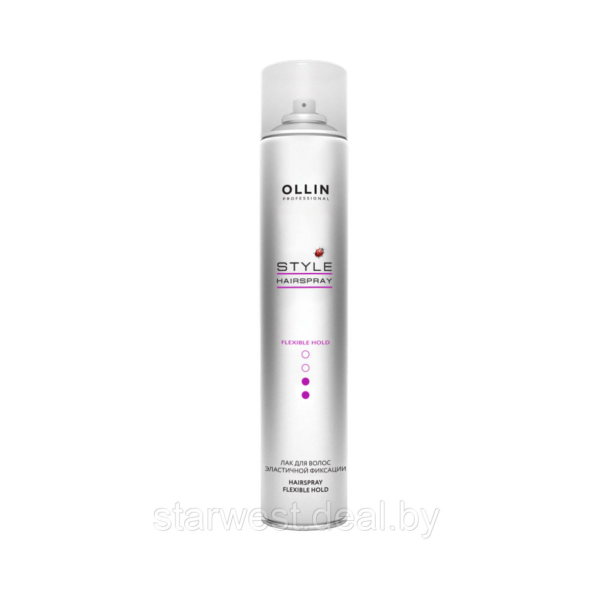 Ollin Professional Style Hair Spray 450 мл Лак / спрей эластичной фиксации для волос - фото 1 - id-p211057200