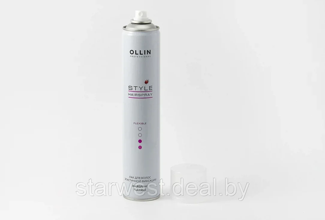 Ollin Professional Style Hair Spray 450 мл Лак / спрей эластичной фиксации для волос - фото 2 - id-p211057200