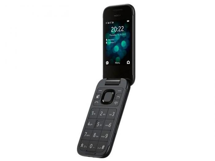 Кнопочный телефон раскладушка для пожилых людей с камерой на 2 sim Nokia 2660 черный мобильный - фото 1 - id-p211058053