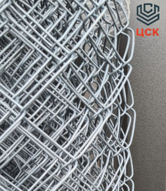 РБ Сетка-рабица ПВХ-полимерным покрытием, яч. 55х55х2.4 мм, 1.2х10 м, серый графит