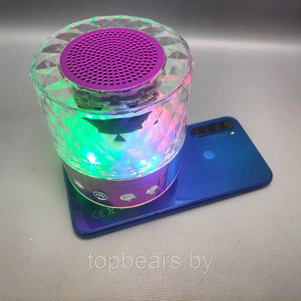 ПортативнаяBluetoothколонкаWireless Speaker S-18 с функциейTWS (музыка, FM-радио, подсветка) Фуксия - фото 3 - id-p211059578