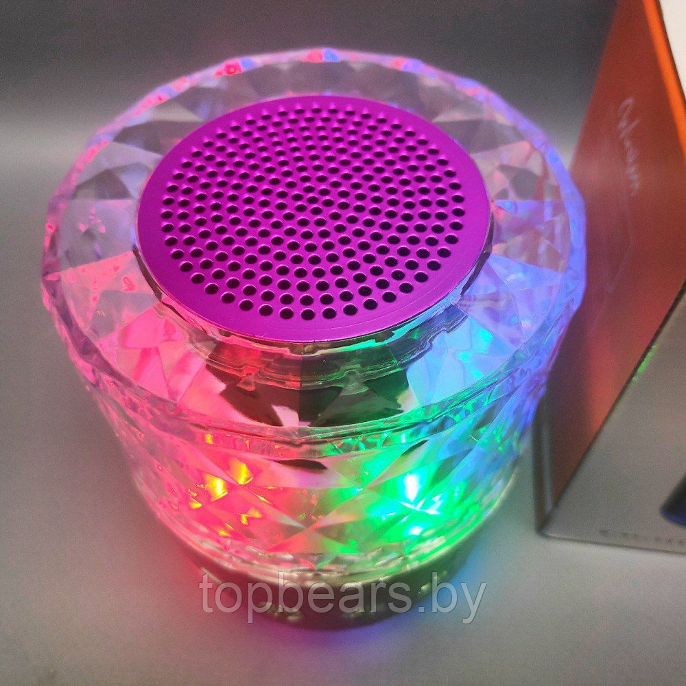 ПортативнаяBluetoothколонкаWireless Speaker S-18 с функциейTWS (музыка, FM-радио, подсветка) Фуксия - фото 6 - id-p211059578