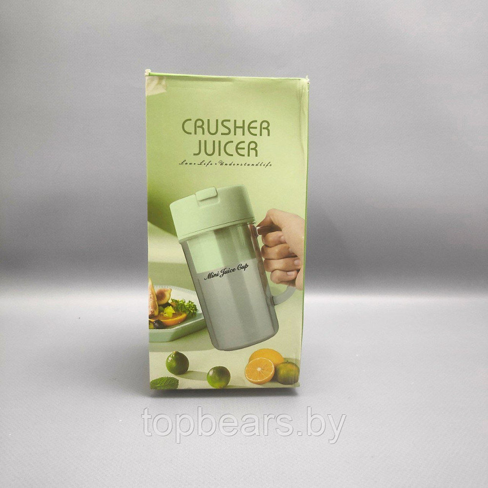 Портативный блендер-кружка CRUSHER JUICER LL-898,340 ml Розовый - фото 5 - id-p209752870