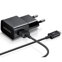 Сетевое зарядное устройство Samsung для Galaxy ток 2A (ETA-U90EWEGSTD) + кабель microUSB Black (ORIGINAL)