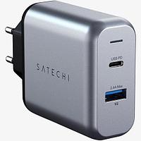 Зарядное устройство Satechi 30W Dual-Port Travel Charger (ST-MCCAM-EU) Европейская версия Серебристый