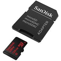 Карта памяти SanDisk Ultra microSDXC UHS-I 128GB Class 10 скорость 533X 80 MB/s + SD адаптер