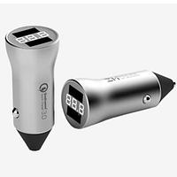 Автомобильное зарядное устройство ZMI Car Charger Digital Display QC 3.0 2USB (AP621) 3A