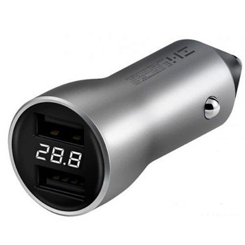 Автомобильное зарядное устройство ZMI Car Charger Digital Display QC 3.0 2USB (AP621) 3A - фото 3 - id-p211062471