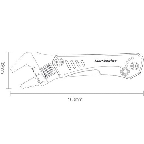 Мультитул MarsWorker Multi-function Wrench Knife - фото 3 - id-p211063155