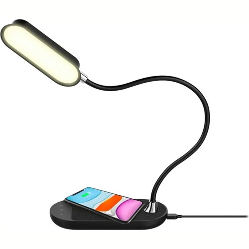 Настольная лампа Momax Q.Led Flex Mini Lamp with Wireless Charging Base с функцией беспроводной зарядки - фото 1 - id-p211063164