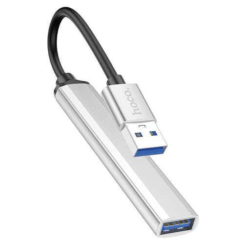 USB-хаб Hoco HB26 USB3.0 + USB2.0*3 (Серебристый) - фото 3 - id-p211064042