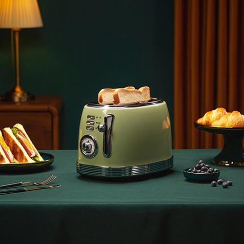 Тостер-гриль Ocooker Small Retro Toaster (Зеленый) - фото 2 - id-p211063266