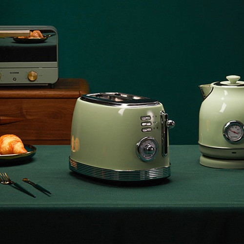 Тостер-гриль Ocooker Small Retro Toaster (Зеленый) - фото 3 - id-p211063266