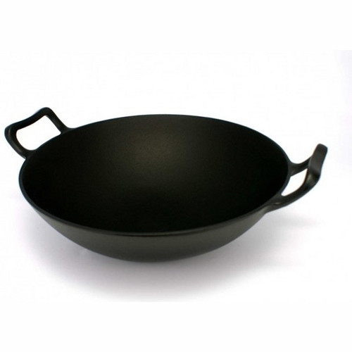 Сковорода чугунная Chinese Cast Iron Wok (Черный) - фото 2 - id-p211063313