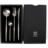 Набор столовых приборов Maison Maxx Stainless Steel Modern Flatware Set Silver