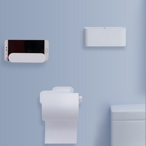 Набор настенных держателей для ванной комнаты Happy Life Bathroom (Белый) 5 шт. - фото 1 - id-p211062654