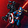 Выдвижной светящийся поводок PETKIT Telescopic Traction Rope The Marvel Version Black Panther, фото 3
