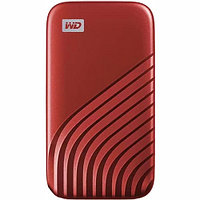 SSD диск Western Digital WD My Passport WDBAGF0020BRD-WESN (1050/1000МБ/с, USB3.2 Gen2) 2ТБ Красный