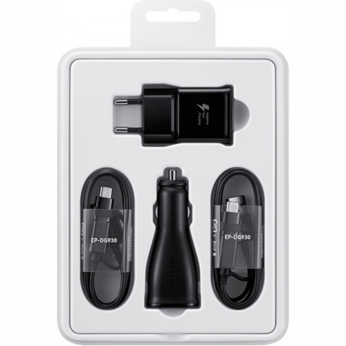 Комплект зарядных устройств Samsung CЗУ + АЗУ + USB Type-C (EP-U3100WBRGRU) Черный - фото 5 - id-p211062733