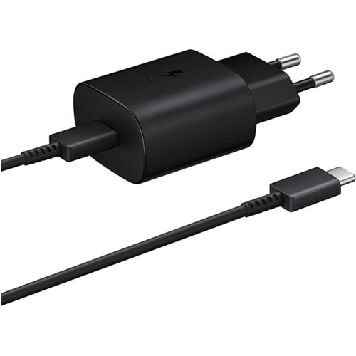 Зарядное устройство Samsung EP-TA800XBEGRU + USB Type-C кабель (Черный) - фото 1 - id-p211062734