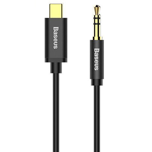 Аудио-кабель AUX Baseus Yiven M01 Type-C Male - 3.5 Male Audio Cable 1,2 метра (CAM01-01) Черный - фото 2 - id-p211062739