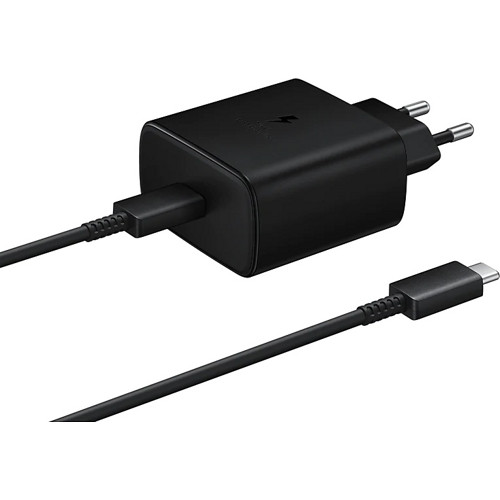Зарядное устройство Samsung EP-TA845XBEGRU + USB Type-C кабель (Черный) - фото 1 - id-p211062770