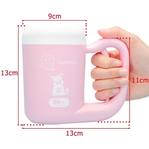 Чаша для очищения лап домашних животных PETKIT Pet Foot Clean Cup Cleaning Silicone Washing (Розовый) - фото 3 - id-p211062784