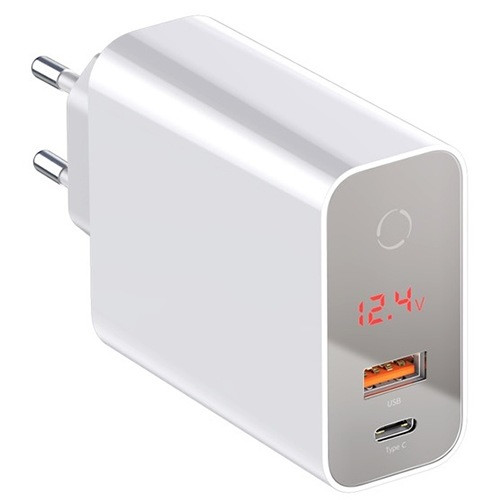 Зарядное устройство Baseus Speed PPS Intelligent Power Digital Display Quick Charger 45W Type-C+ USB - фото 2 - id-p211062795