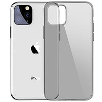 Чехол для iPhone 11 накладка (бампер) Baseus Simplicity Series силиконовый прозрачный серый