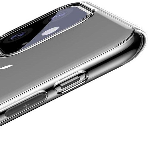 Чехол для iPhone 11 накладка (бампер) Baseus Simplicity Series силиконовый прозрачный серый - фото 3 - id-p211062797