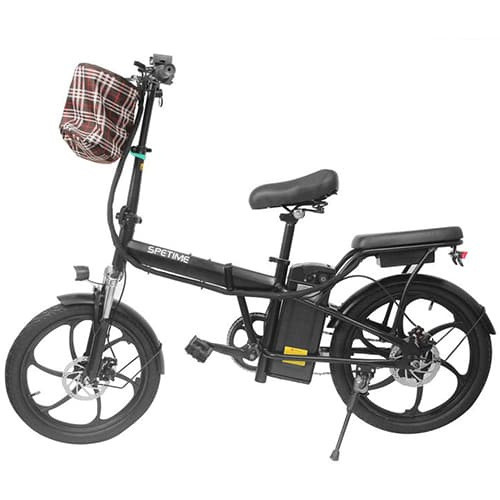 Электровелосипед Spetime E-Bike S6 Plus (Черный) - фото 2 - id-p211064001