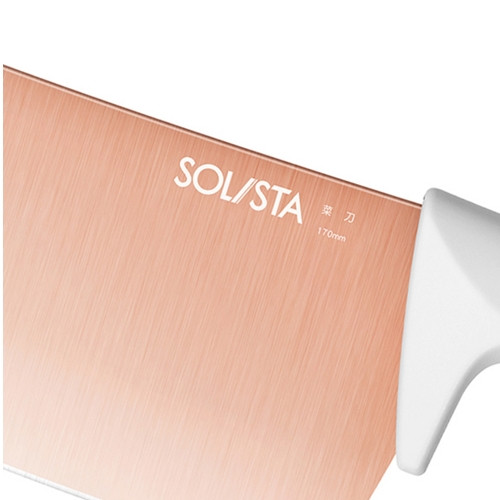 Набор ножей с подставкой Solista Solo Titanium-Plated Rose Gold Cutte (4 предметов) - фото 5 - id-p211062835