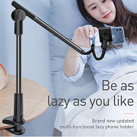 Настольный держатель для телефона Baseus Unlimited Adjustment Lazy Phone Holder Черный