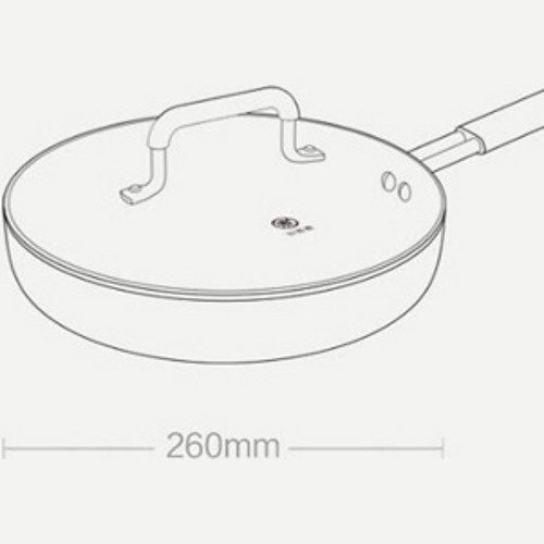 Сковорода Zhiwu Boiled Frying Pan для индукционной плиты 26 см - фото 4 - id-p211062859