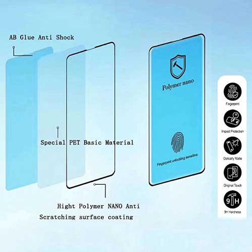 Бронированная трехслойная защитная пленка 10D для Samsung Galaxy S20 Ultra Polymer nano - фото 2 - id-p211062906