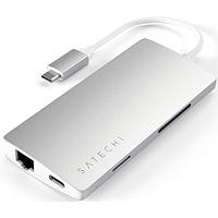 Мультипереходник Satechi USB Portable Aluminum Multi- adapter V2 (ST-TCMA2S) Серебристый