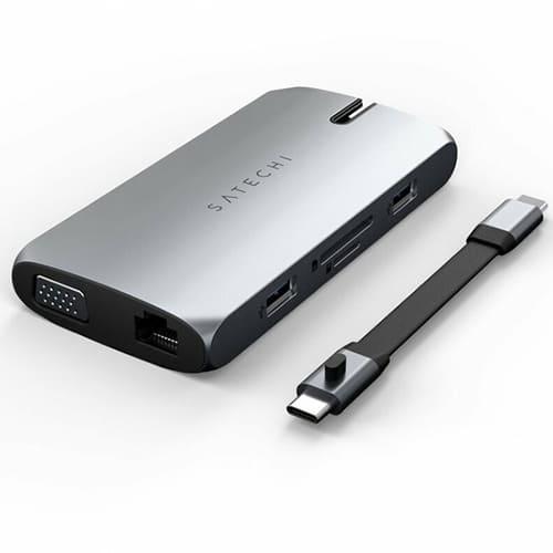 Мультипереходник Satechi USB-C On-the-Go Multiport Adapter (ST-UCMBAM) Серый - фото 1 - id-p211063611