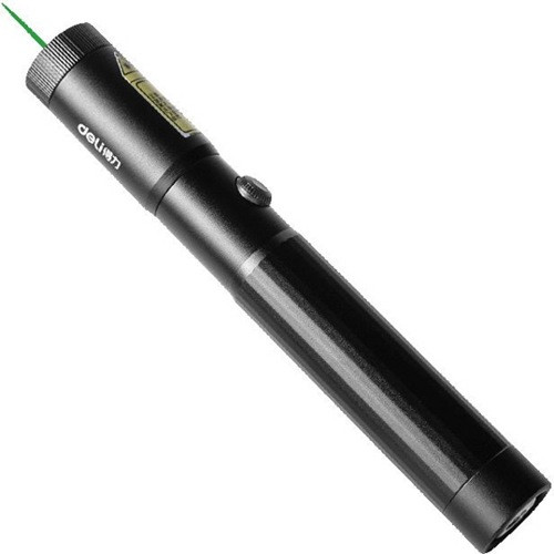 Указка лазерная портативная DELI laser Pointer 2000 Mah (Черный) - фото 2 - id-p211062933