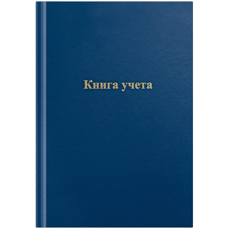 Книга учета OfficeSpace, А4, 96л., клетка, 200*290мм, бумвинил, цвет синий, блок офсетный 275754