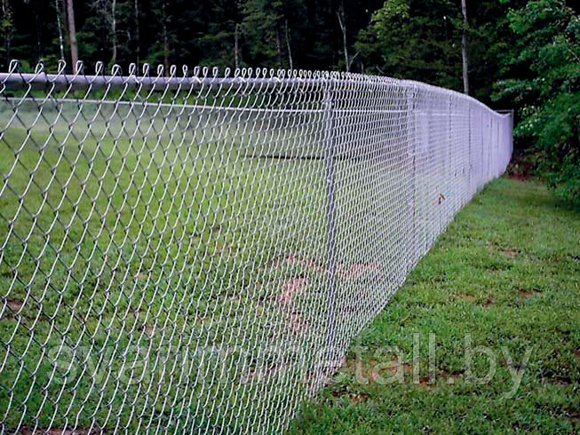 Забор из сетки рабицы, серый - фото 8 - id-p117061474