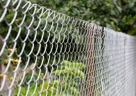 Забор из сетки рабицы, серый - фото 6 - id-p211088060