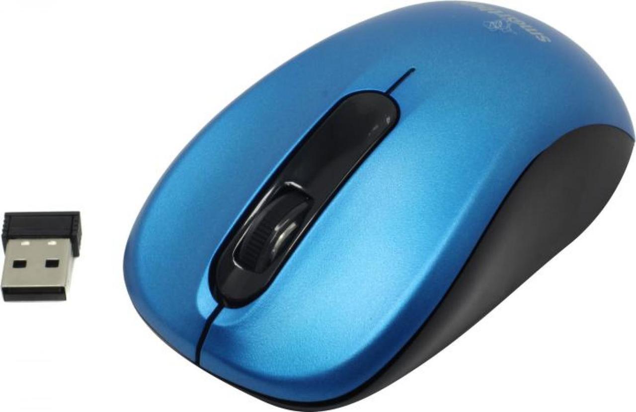 Манипулятор SmartBuy One Wireless Optical Mouse SBM-378AG-B (RTL) USB 3btn+Roll беспроводная - фото 1 - id-p211091455